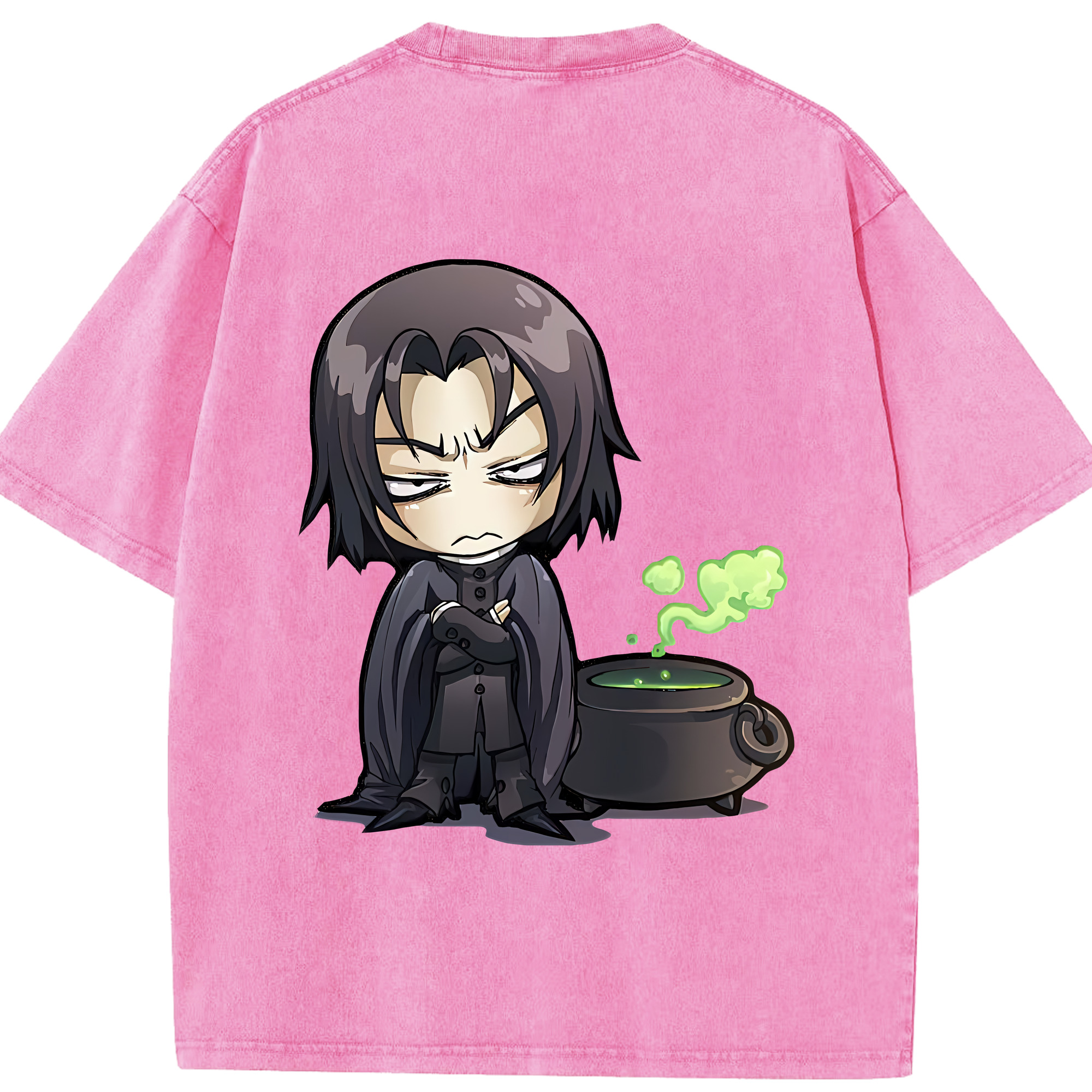 （画像用） Harry Potter ハリー・ポッターシリーズ 綿100% ヴィンテージ風 半袖Tシャツ（背面プリント）